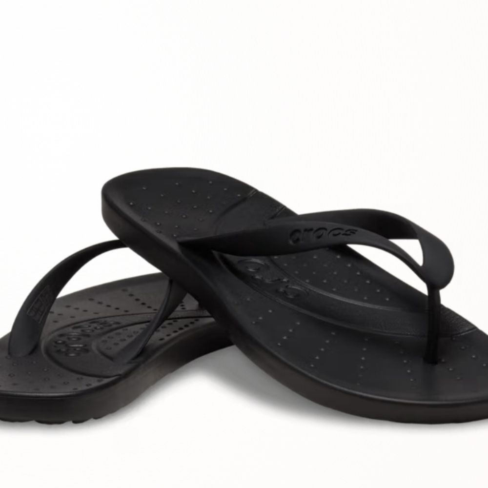 CROCS Classic Black Flip-Flop Sandals- Black